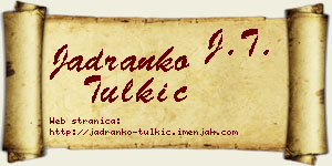 Jadranko Tulkić vizit kartica